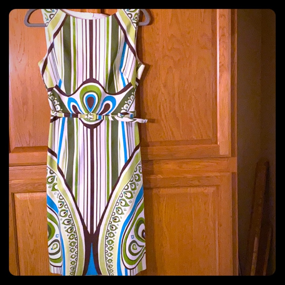 DAVID MEISTER DRESS MULTI COLOR SIZE 8